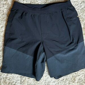 lululemon athletica Black and Gray Athletic Shorts